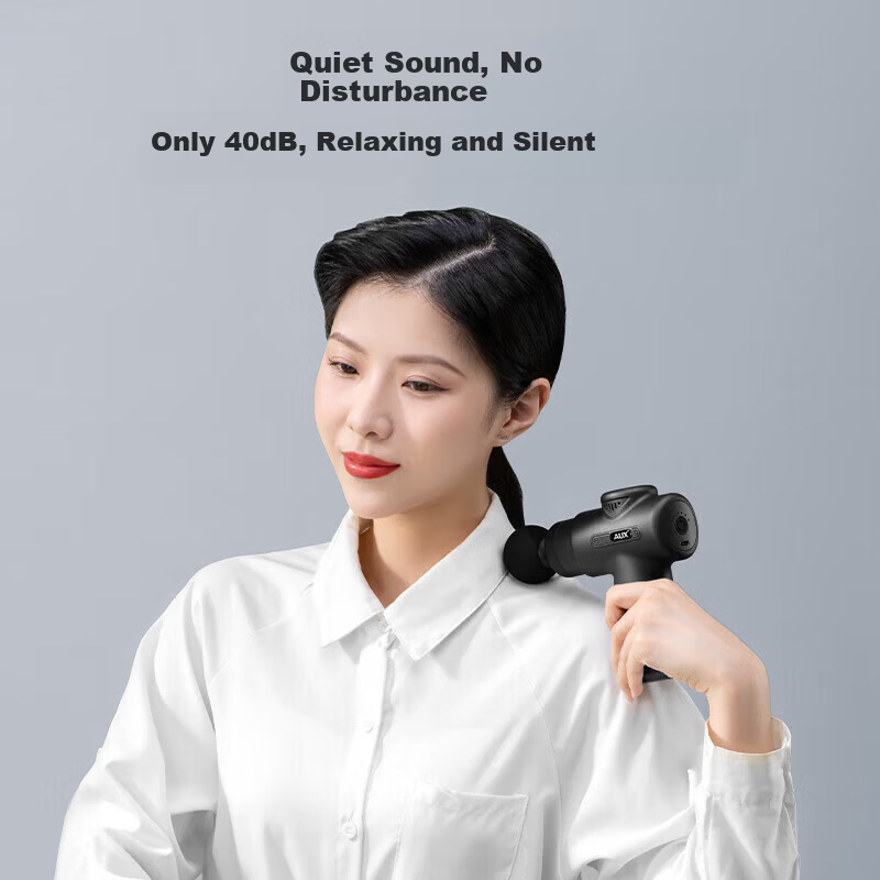 AUX Fascia Gun Massager Shoulder Neck Waist Back Massager Full Body Deep Muscle Relaxation Mini Portable Sports Professional Neck Fascia Gun Practical Mother's Day Gift for Elderly