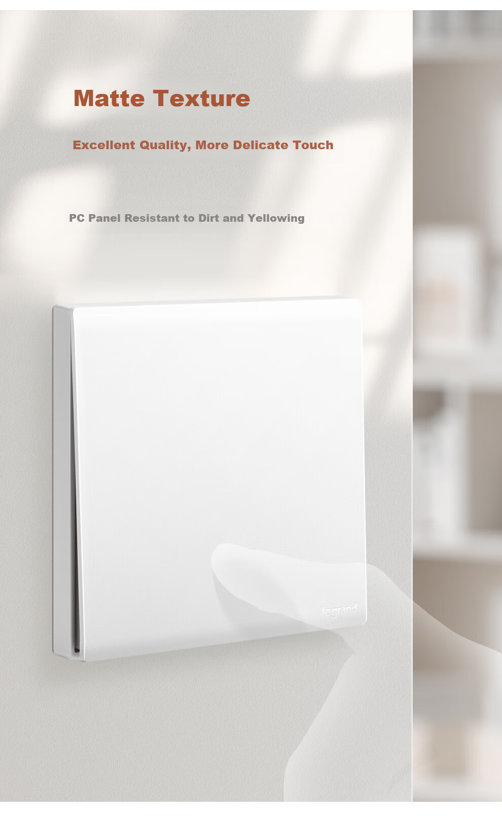 LEGRAND Switch Socket, Jianyue Series Ceramic White, 86-Type Socket, Cat5e Computer Network Socket 2