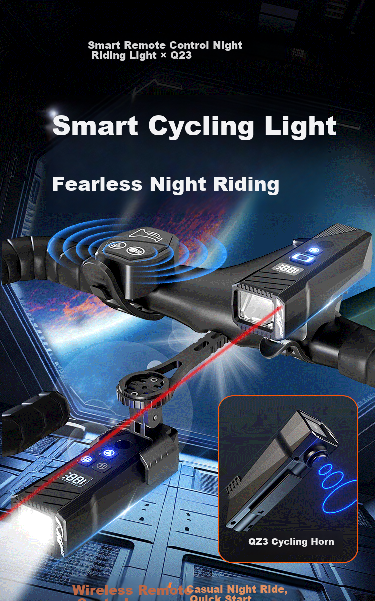 Cavalry Bicycle Front Light High Brightness Long Range Rechargeable Flashlight Outdoor Portable Mountain Bike Night Riding Lamp 1