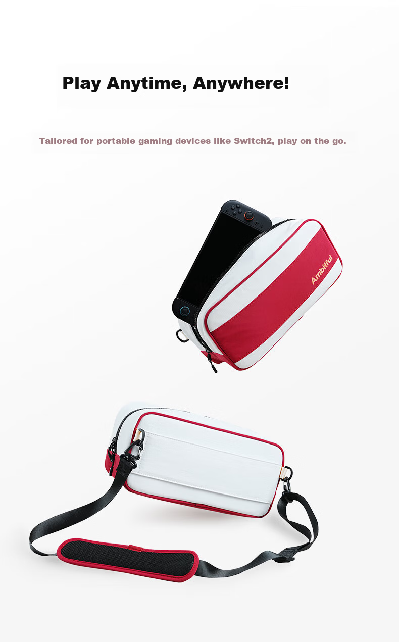 AMBITFUL Zhijie G2 Compatible Switch 2 Storage Bag Game Console Protective Case Multifunctional Portable Storage Pouch Large Capacity Shockproof Bag 2