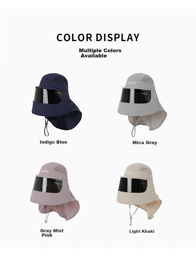 Kenmont All-in-One Medical Aesthetic Sunscreen Hat for Women UV Protection Breathable Full Face Sun Hat with Neck Guard 6130 2