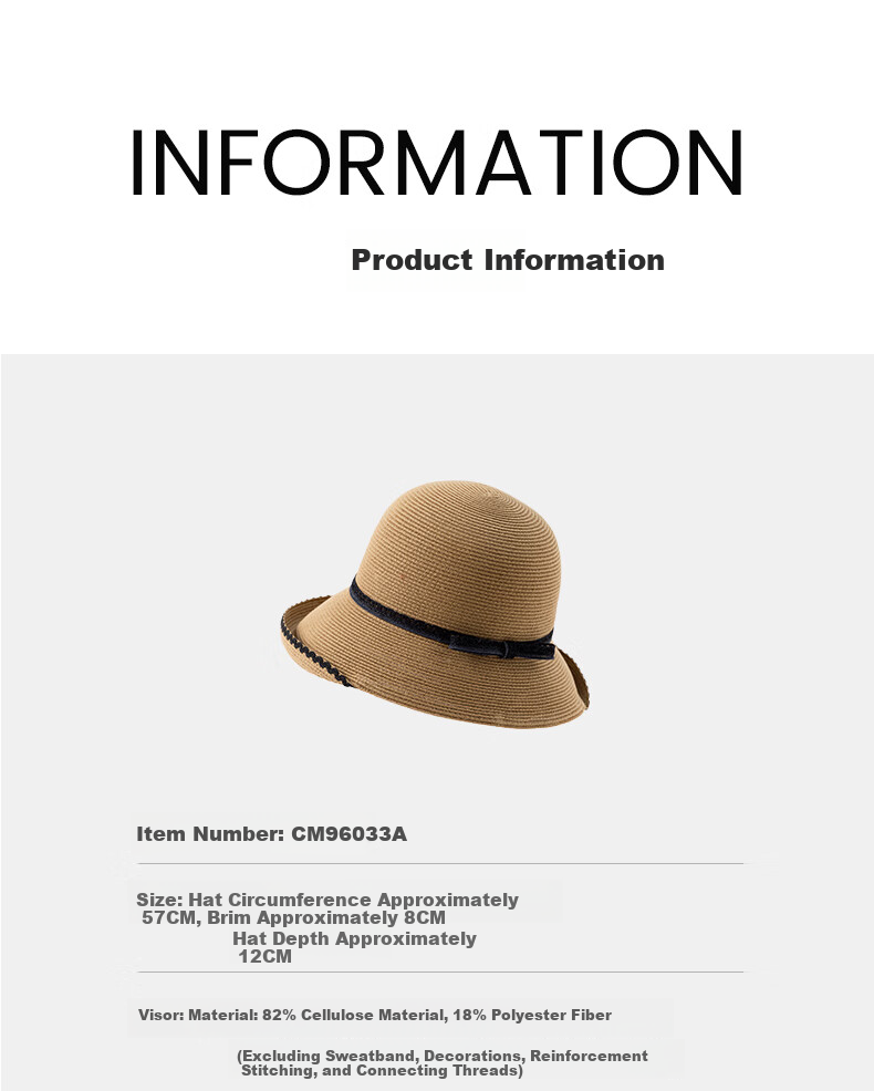 FANCET Women's Straw Hat Spring Summer French Style Rolled Brim Sun Hat UV Protection Beach Vacation Sun Hat 10