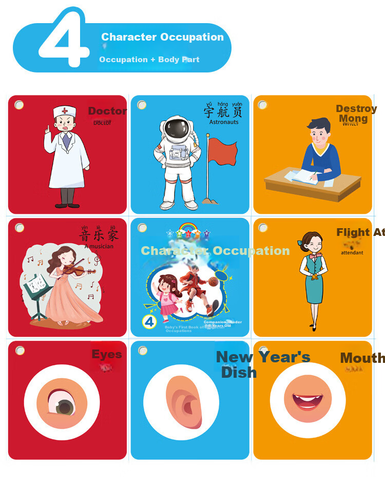 Danmiqi Early Education Cognitive Cards for Toddlers 0-6 Years Old Baby Picture Word Recognition Fruit and Number Task Cards Toy 10