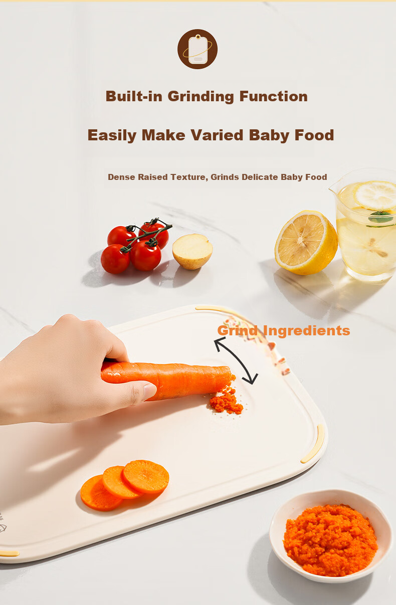 Supor Double-Sided Food-Grade Cutting Board 99.9% Antibacterial and Mildew Resistant Kitchen Chopping Board for Home Use 39*27cm 8