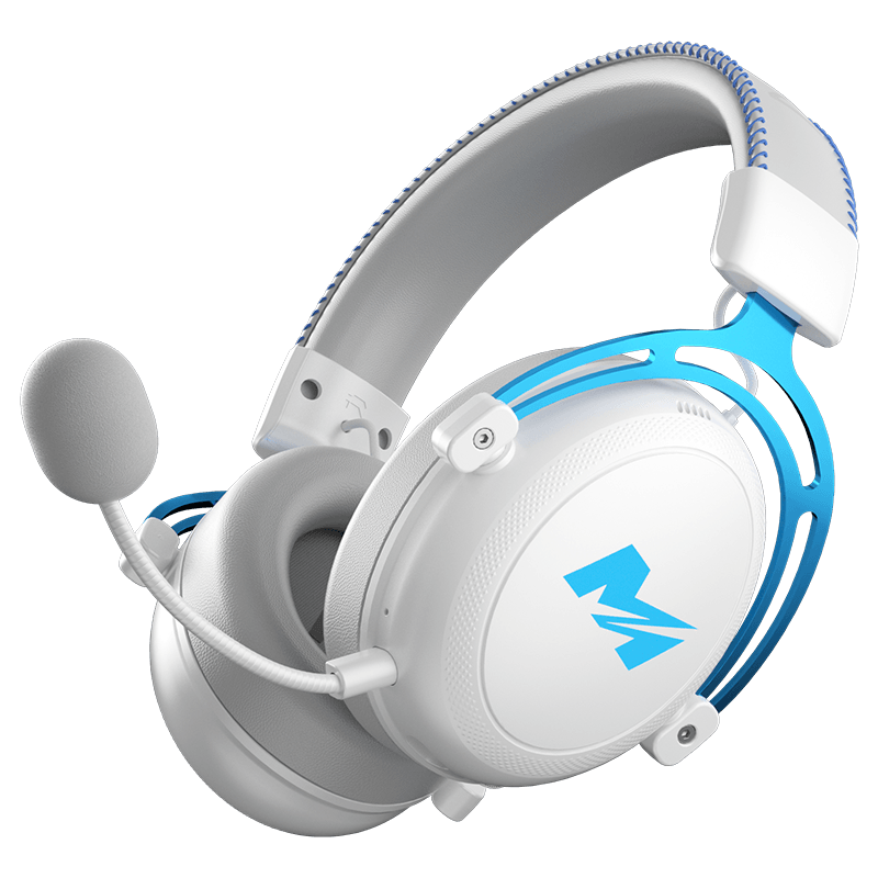 MICROKIA Delta Champion Recommended | Professional Gaming Headset Bluetooth Wireless 2.4G Four-Mode FPS Sound Positioning for PUBG CSGO Laptop