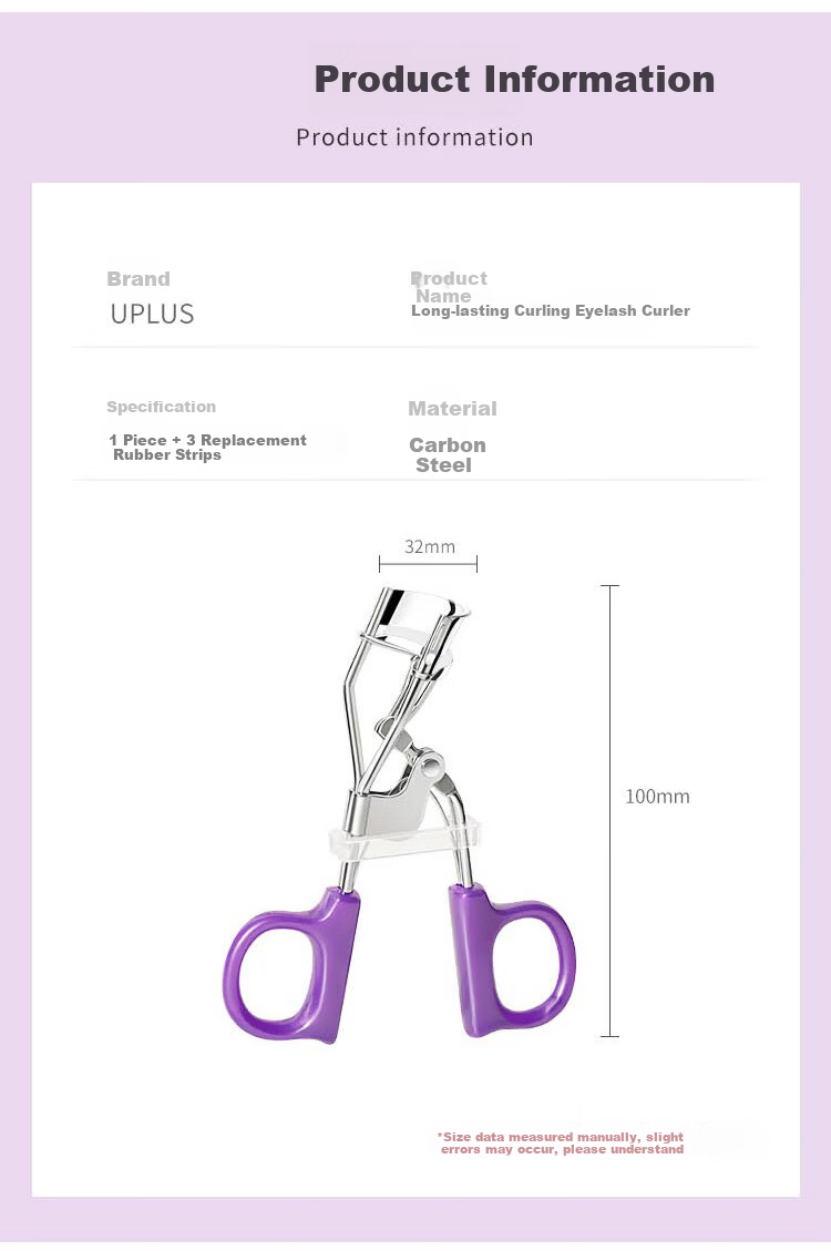UPLUS Pink Electric Heated Eyelash Curler Rechargeable Long-lasting Curling Mother's Day Gift 2