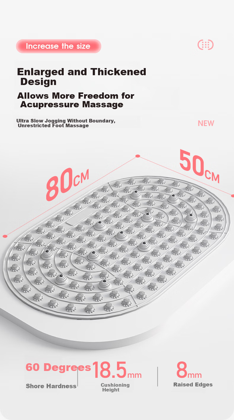 Guifeng Liquid Soft Gel Acupressure Foot Massage Mat Slow Running Sole Reflexology Pressure Plate Knight Gray 5
