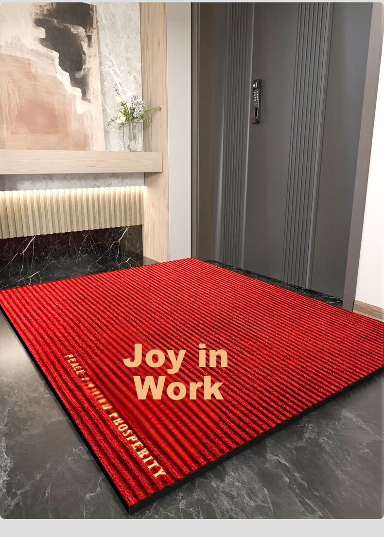 Nanfangshenghuo Entrance Mat, Luxury Doormat, Non-Slip Mat, Thickened Red Housewarming Mat for Indoor Entryway, Customizable 13