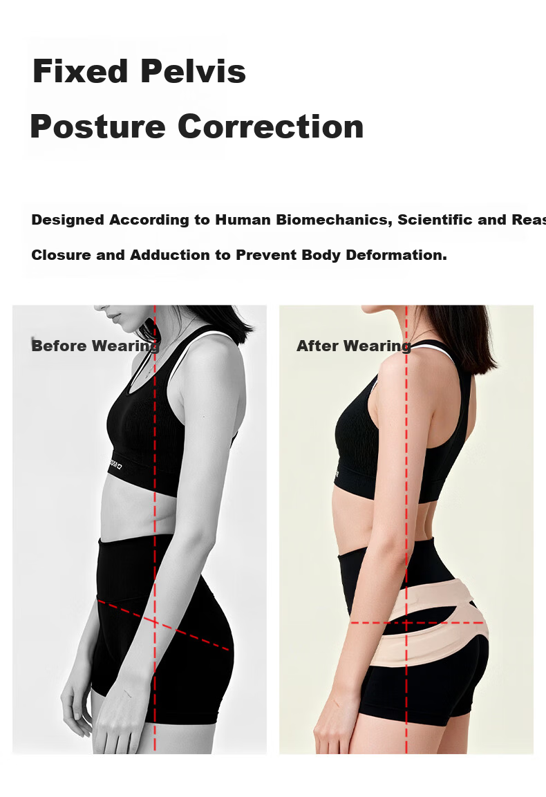 NAILEKESI N Medical Sacroiliac Joint Lumbar Support Belt Postpartum Pelvic Tilt Corrector Tailbone Hip Repair Stabilization Belt M 10