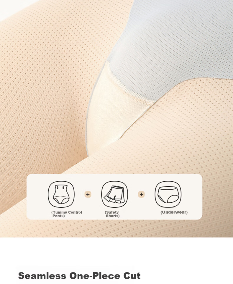 LUCKMEEY [Wang Ju's Choice] Mid-Rise Tummy Control Pants, Strong Shaping, Belly Slimming, Butt-Lifting, Anti-Chafing, Breathable Safety Shorts 13