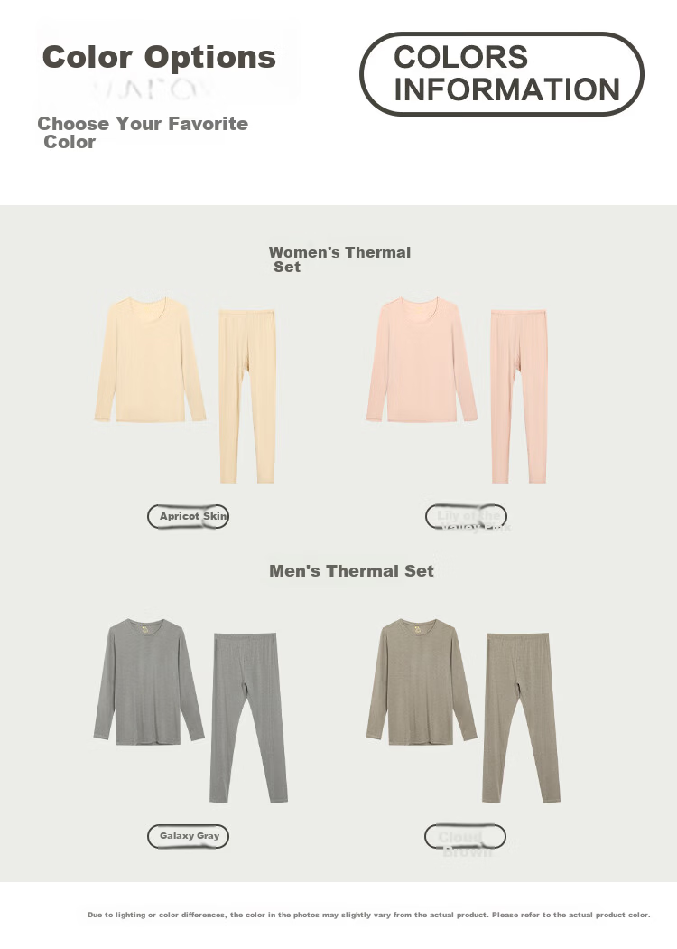 Hodo Home Modal Autumn Men’s Thermal Underwear Set Camellia Moisturizing 7A Antibacterial Base Layer 9