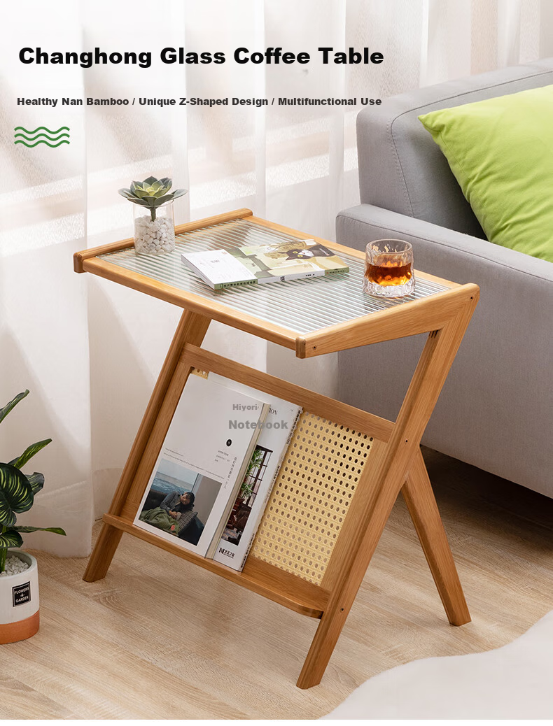 Lao Zhu Craftsman Side Table Living Room Small Tea Table Sofa Side Cabinet Bedside Cabinet Tea Table Bedside Storage Tea Color 1