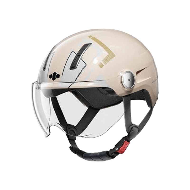 TWOBEE 3C Certified Helmet Electric Scooter Electric Bike Unisex Four-Season Safety Helmet Windproof Half Helmet Gray