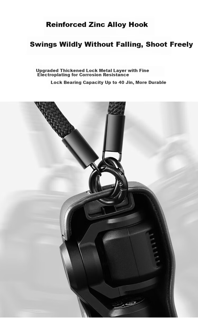 Smorss Lanyard Strap for DJI Pocket 4/3, Crossbody and Wrist Strap, Anti-Drop Retractable Safety Rope for Osmo Pocket 3 Camera Accessories 3
