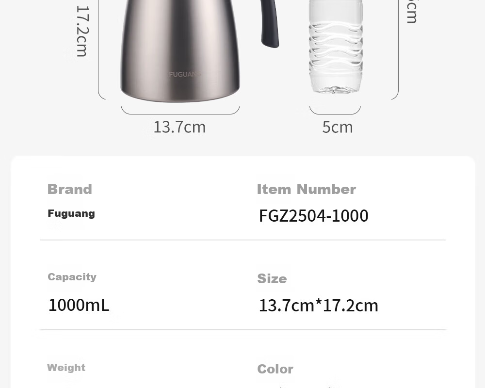 FGA Fugang Stewing Tea Pot Household Stewing and Brewing Insulated Pot 316L Stainless Steel Tea Water Separation Large Capacity Office Teapot 25