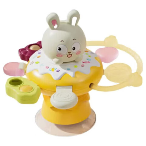 COOKSS Suction Cup Spinning Baby Toy Rotating Gyro for High Chair 6 Months+ Teething Educational Toy 0-1 Year Old