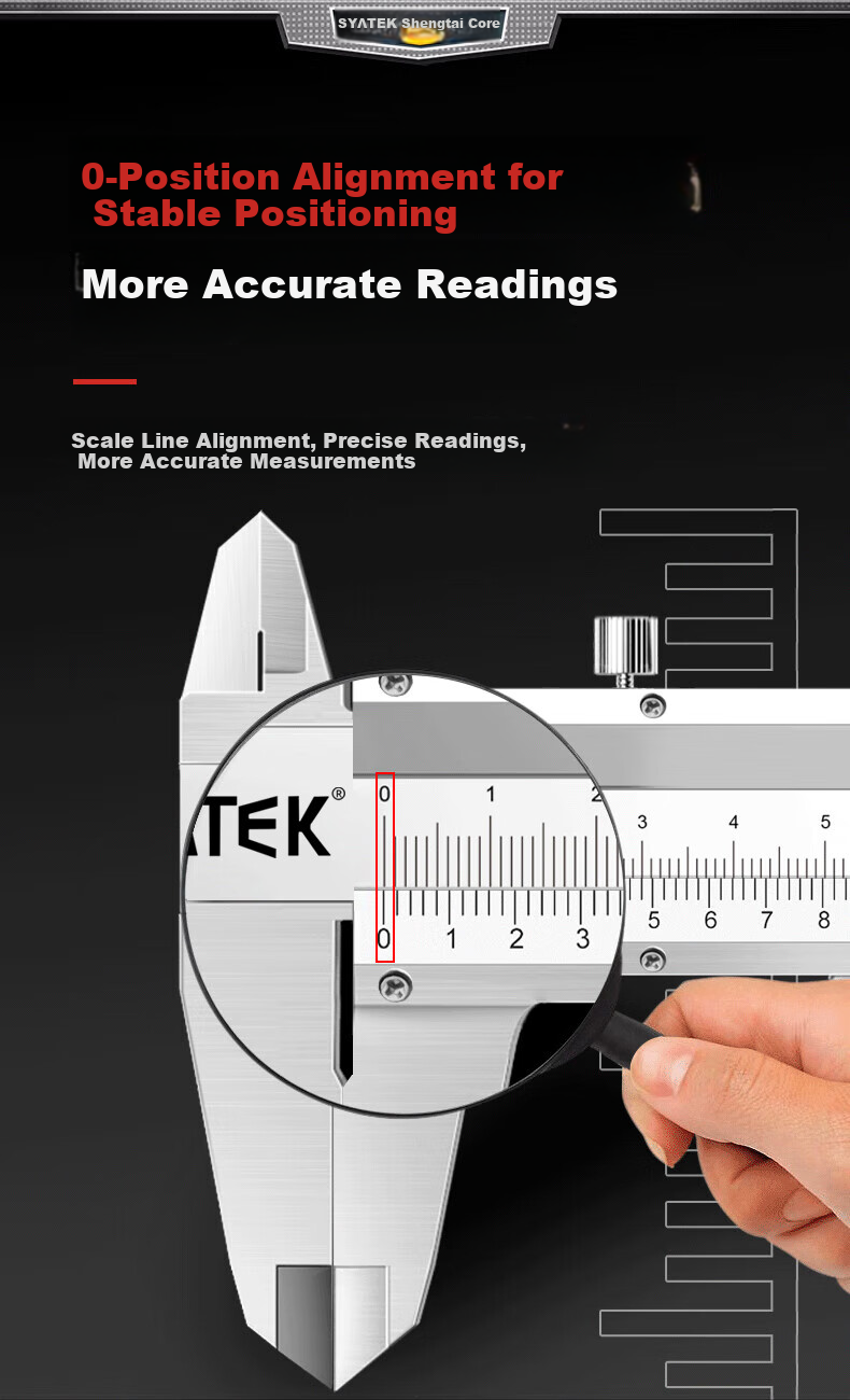 SYNTEK Mini Vernier Caliper High Precision Small Depth Gauge Household Industrial Small Size Oil Mark Caliper 100mm 2