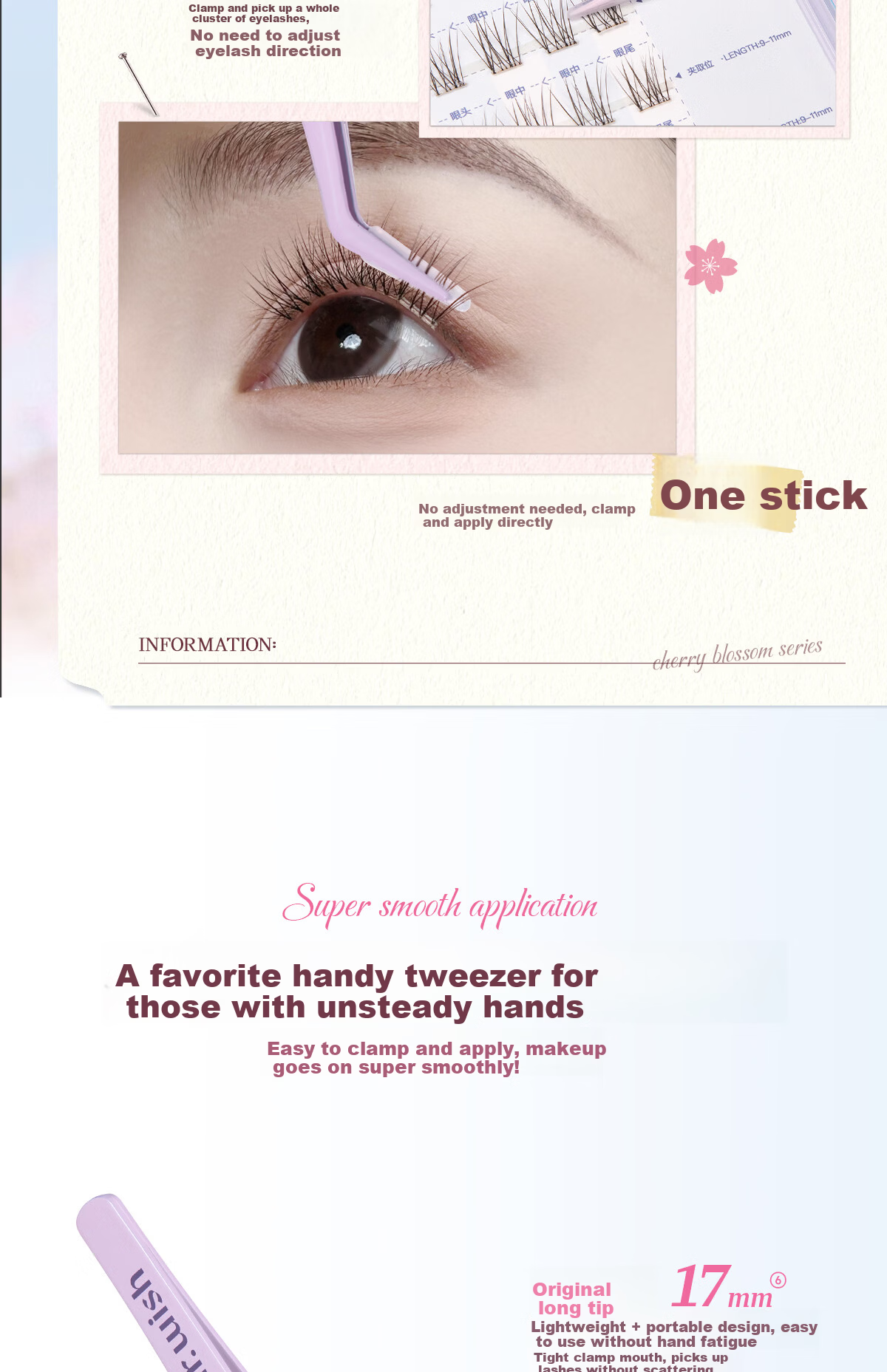 Mr. Wish Glue-Free Natural False Eyelashes Self-Adhesive Super Natural Realistic Eyelashes Gift Zhang Baizhi Style 8