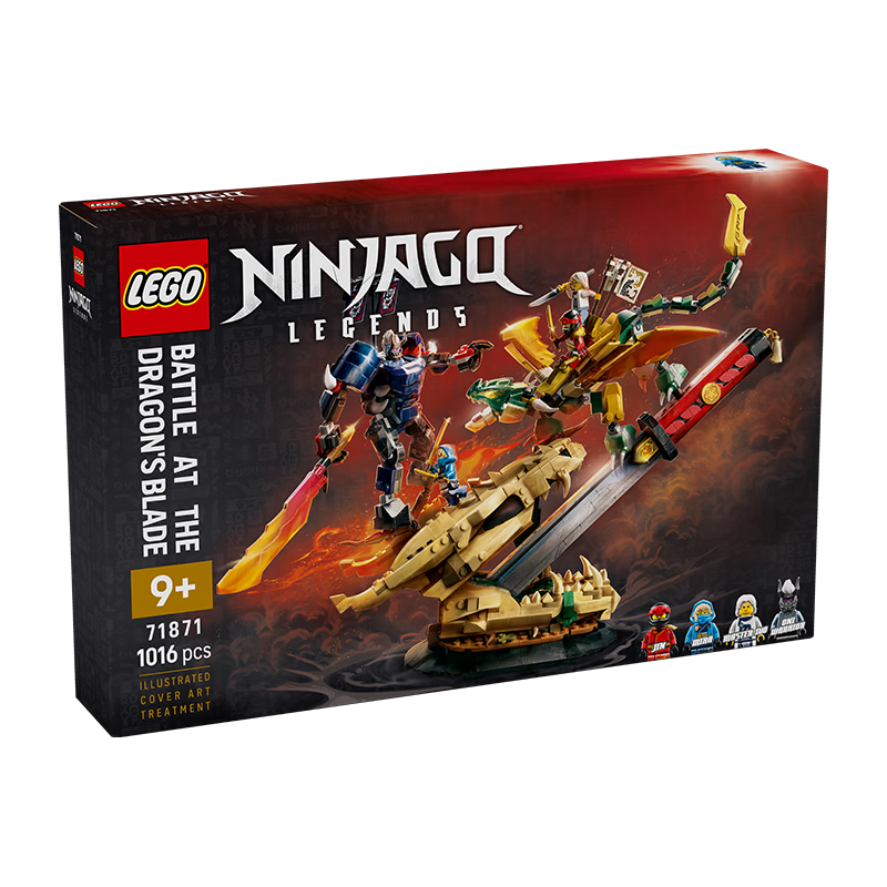 LEGO Ninjago 71871 Phantom Ninja Dragon Blade Battle Building Blocks Toy for Boys and Girls Birthday Gift Home Decor
