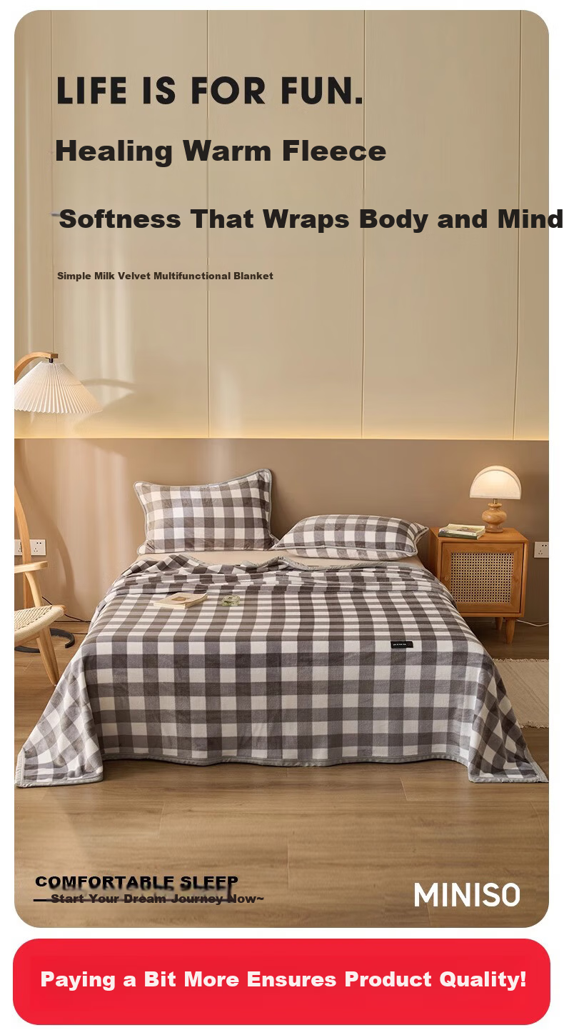 MINISO Summer Thin Blanket Nap Blanket Cooling Quilt Air Conditioning Towel Blanket 200x230cm 1