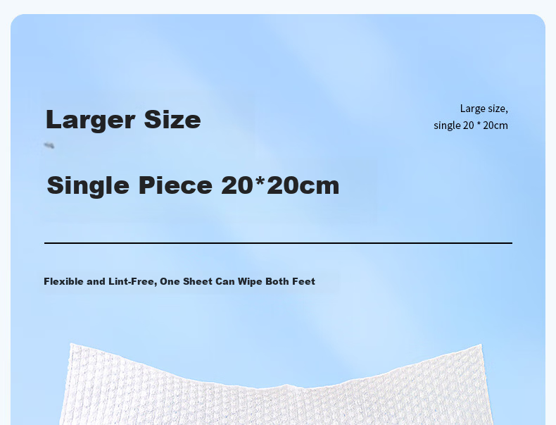 Beianshi Disposable Foot Wipes Hanging Type 160 Sheets Thickened Foot Cleaning Cloth Lazy Home Foot Bath Paper 11