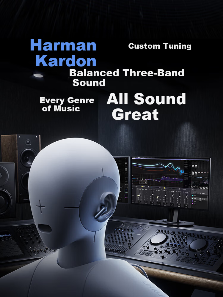Linklike [Harmen Tuning | Surround Subwoofer] Bluetooth Earphones Semi-In 2026 New Model, Ultra-Long Battery Life, Wireless, for Men And Women, Comfortable for Long-Wear Use 10