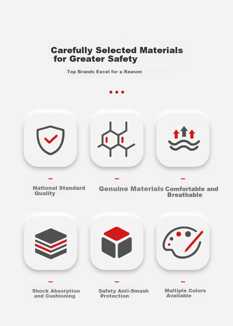 SHOUDUN Safety Helmet New National Standard Steel Nail Ventilated Anti-Smash Blue Construction Site Protective Impact-Resistant Helmet 2