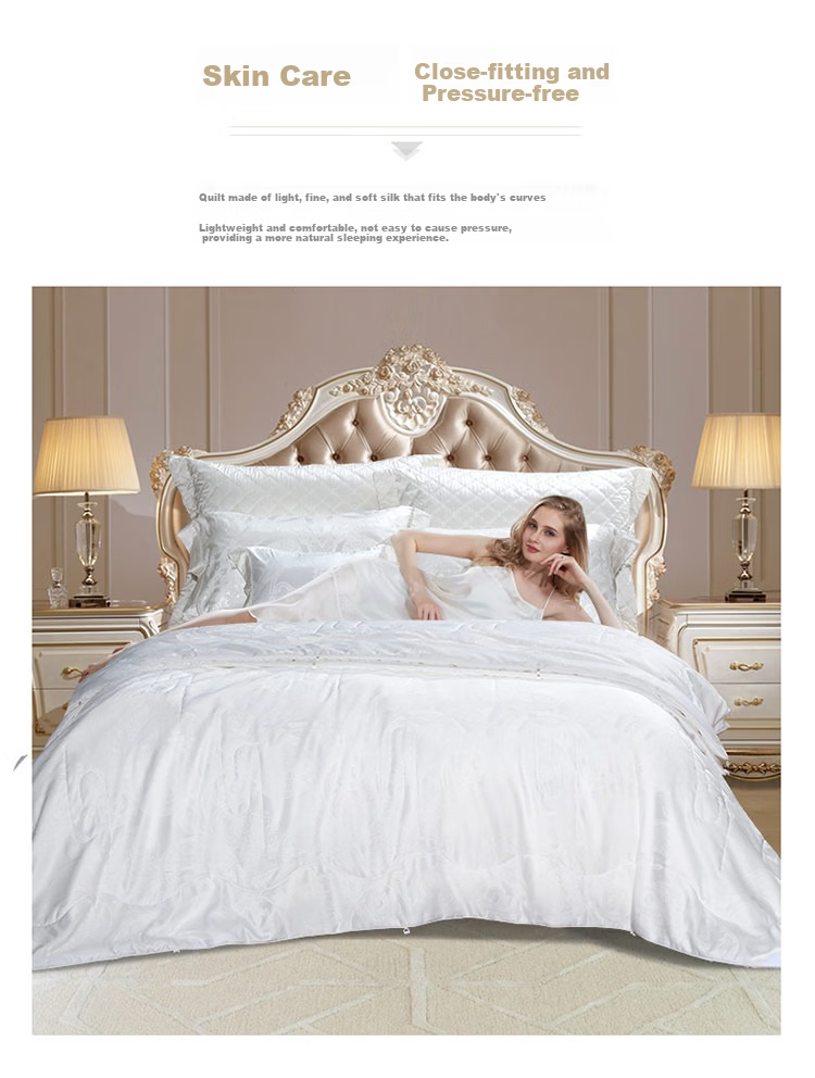 FUANNA Gold CP Silk Soybean Quilt, Winter Antibacterial Comforter, Double Size Winter Quilt, Approximately 6.6 Jin (3.3 Kg), 230*229cm 7