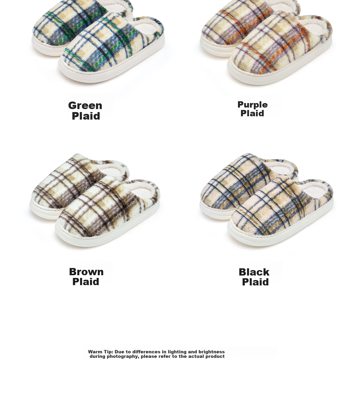 Grace Antibacterial Cotton Slippers Women Autumn Winter 2025 New Indoor Warm Non-slip Thick Sole Plush Slippers Men Couples 20
