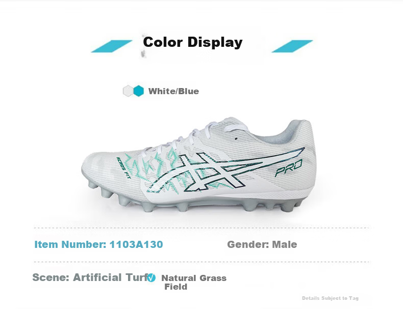 ASICS DS LIGHT ACROS PRO 3 AG 1103A130-400 Ultra Soft Support Soccer Shoes Size 39 2