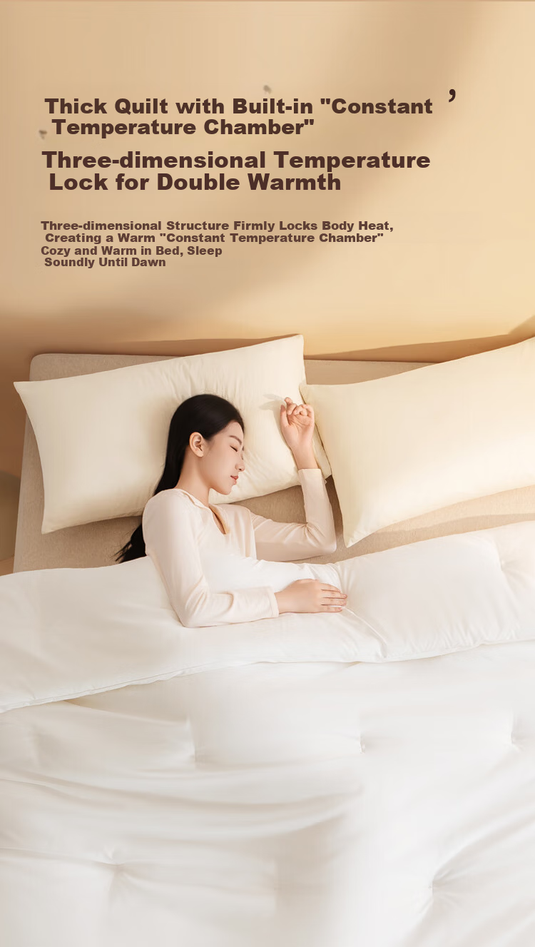 JD Jingzao Extra Thick Winter Quilt Thickened Warm Winter Comforter Core Home Use Brushed Antibacterial Class A 7.5 Jin 2x2.3m 6