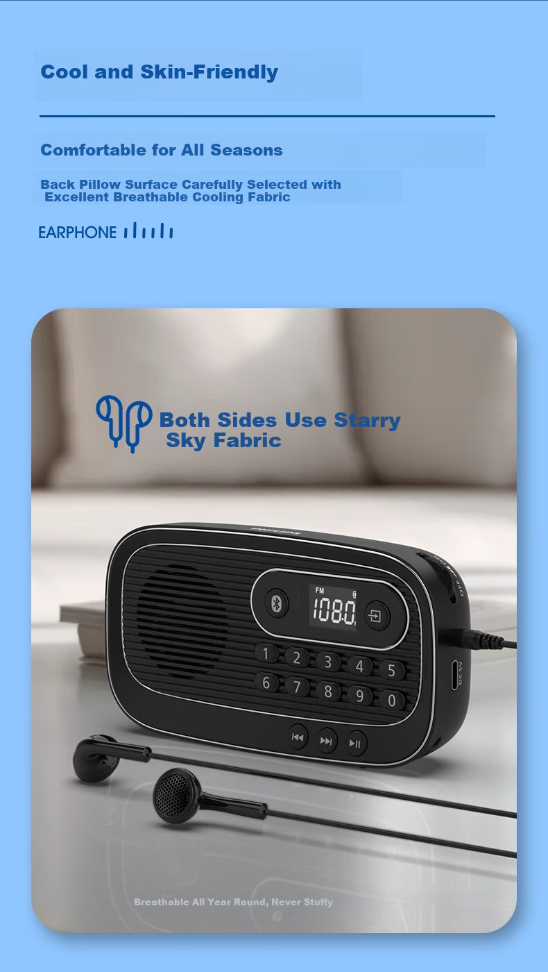PHILIPS Portable Multifunction Radio Bluetooth Speaker FM Radio TF Card Player Elderly Dedicated New Outdoor Companion Rechargeable Digital Semiconductor TAR1100 10