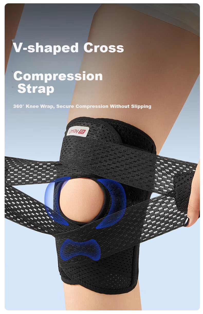 UELISCH Knee Brace for Meniscus Injury Sports Knee Support Synovitis Effusion Patellar Ligament Badminton Summer Thin Running 3