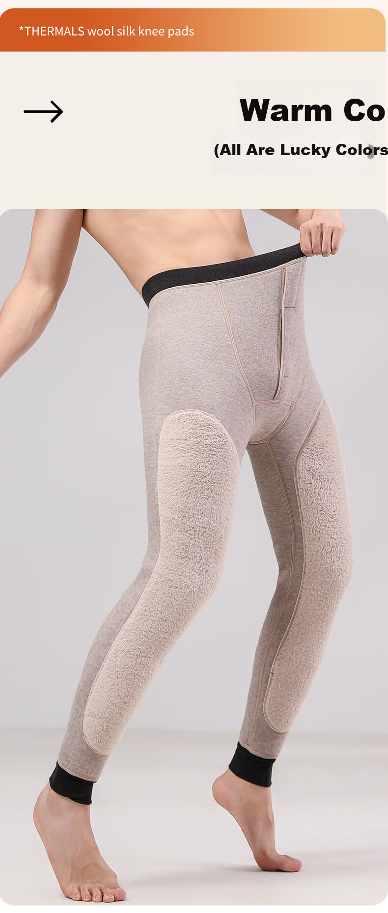 Mianshuran Men's Thermal Pants Winter Fleece Thickened 2026 Autumn Northeast Cold-Resistant 700g Extra Thick Cotton Base Layer Pants 8