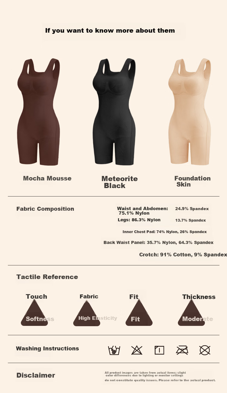 Wu Qingyi [Sun Yi Same Style] Essential Oil Body Sculpting Suit Strong Abdomen Shaping Hip Lifting Shapewear Bodysuit Meteorite Black L 21