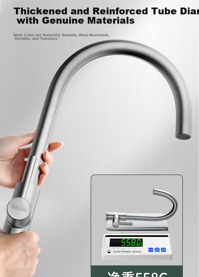 Submarine Kitchen Faucet Single Cold Sink Basin Household Rotatable Balcony Laundry Sink Faucet L3092D 4