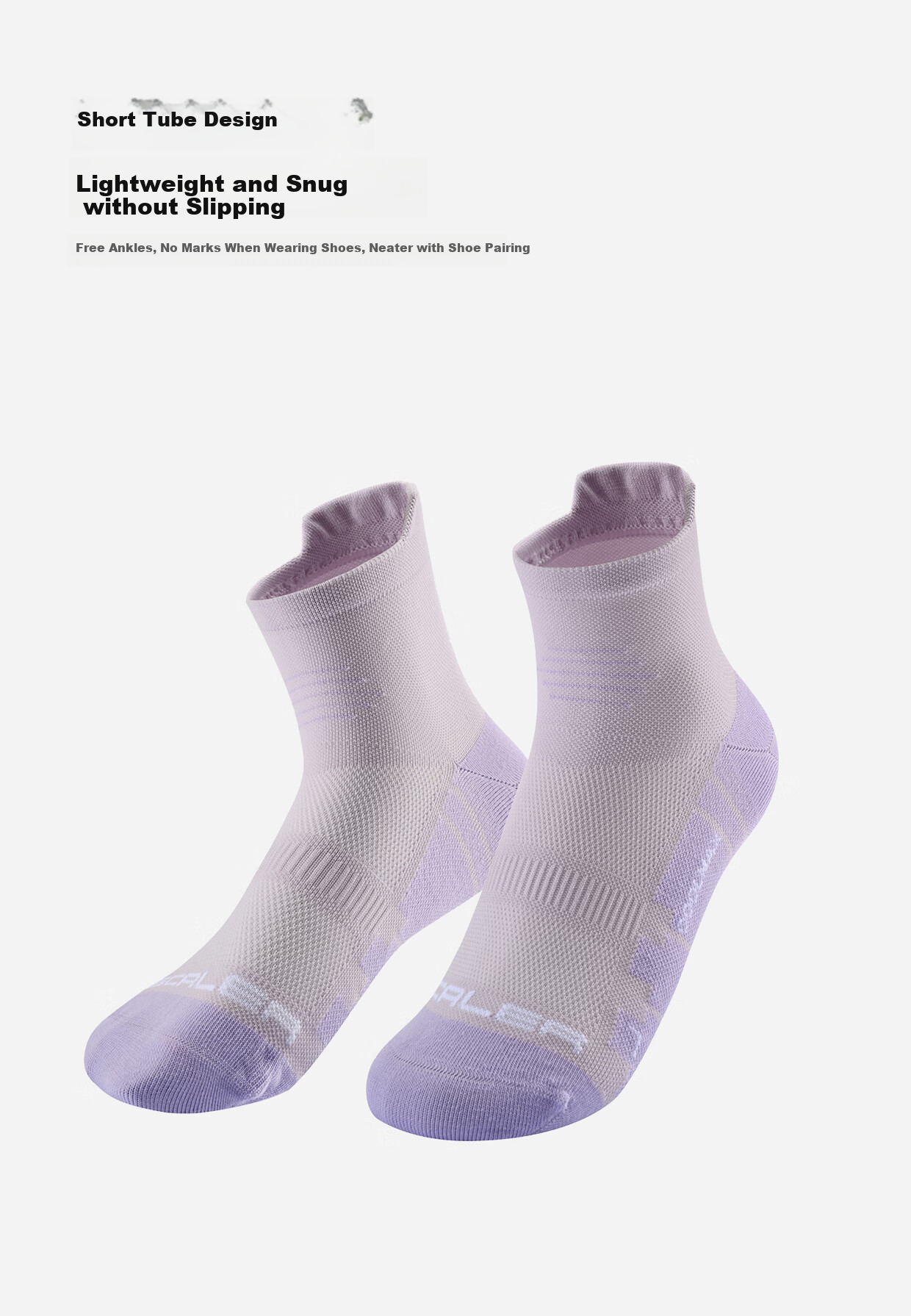 SCALER Outdoor Socks Unisex COOLMAX Elastic Breathable Sweat-Wicking Durable Low-Cut Trail Running Socks 6