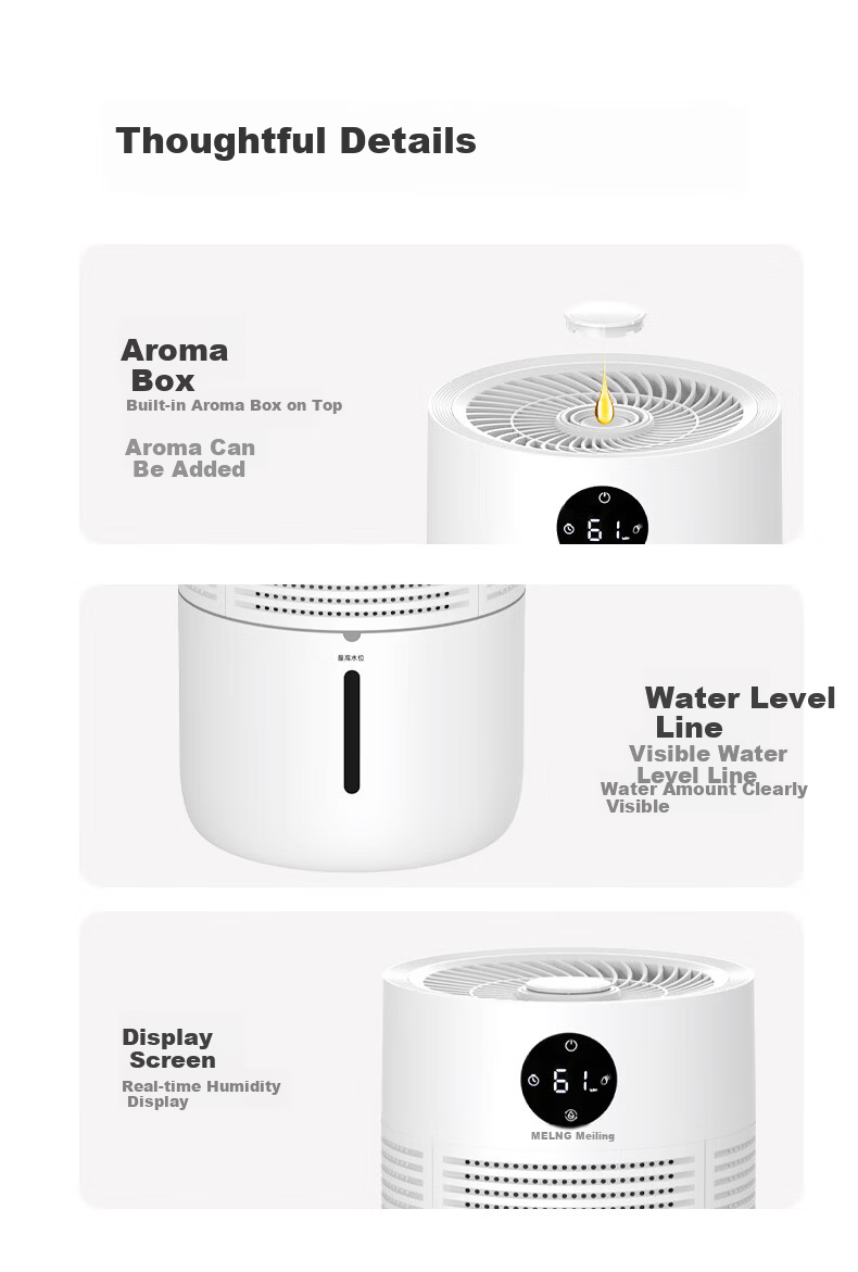 MeiLing Humidifier Home Bedroom Baby Silent Sterilization Mist-Free Air Conditioner Humidifier Pregnant Women Infant Small Desktop Large Capacity Annual Meeting Gift 10