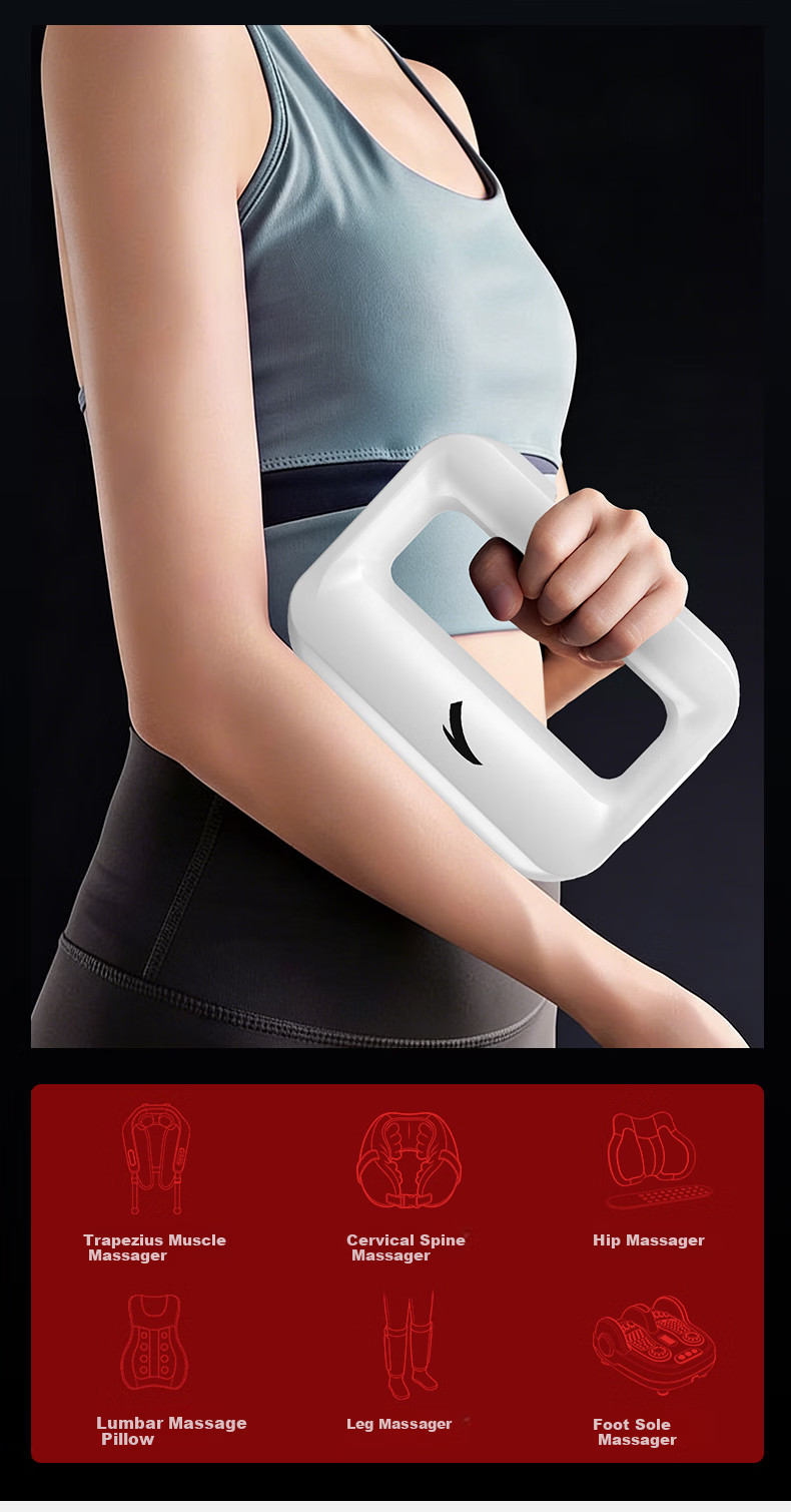 ANTA Fascia Gun Fat Burning Machine Shaking Slimming Waist Abdomen Fat Loss Belt Full Body Vibration Massage Fitness Abs Fascia Ring Massager Gift for Men and Women 7