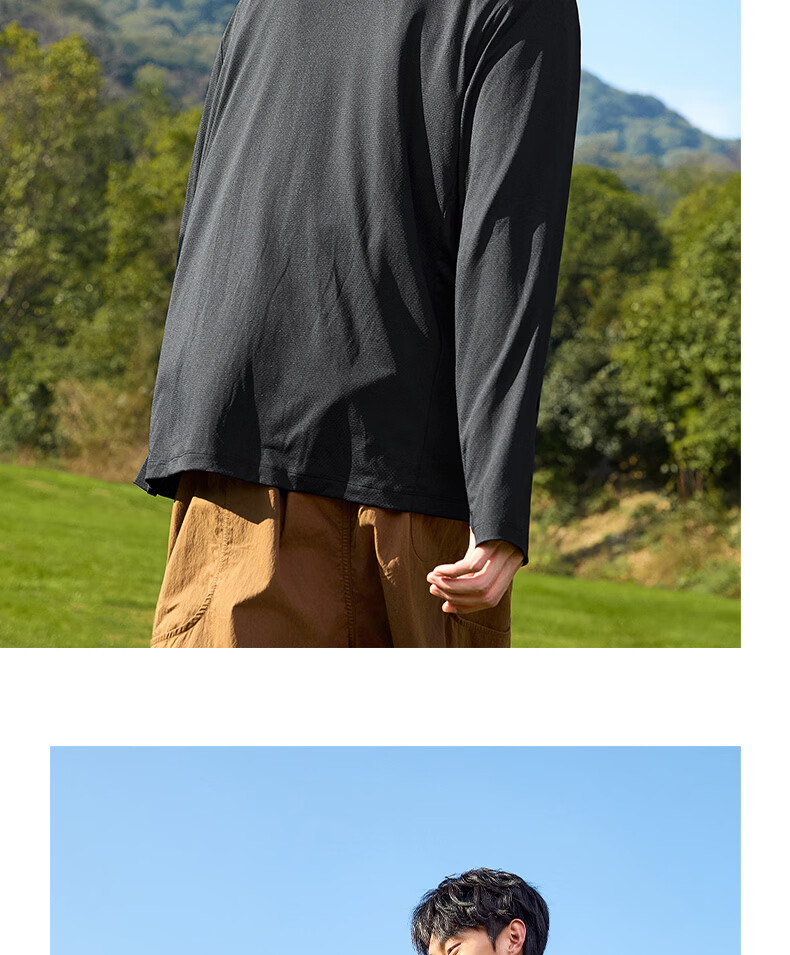 361° Men's New Sports Breathable UV Protection UPF100+ Jacket Summer 652624604D-6 113