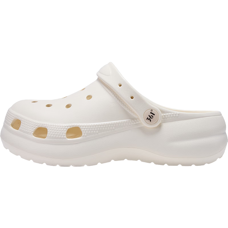 361° Lingmou Women's Hollow-out Clogs 2026 New Summer Thick-soled Height-increasing Closed-toe Sandals Fashionable Versatile Beach Shoes