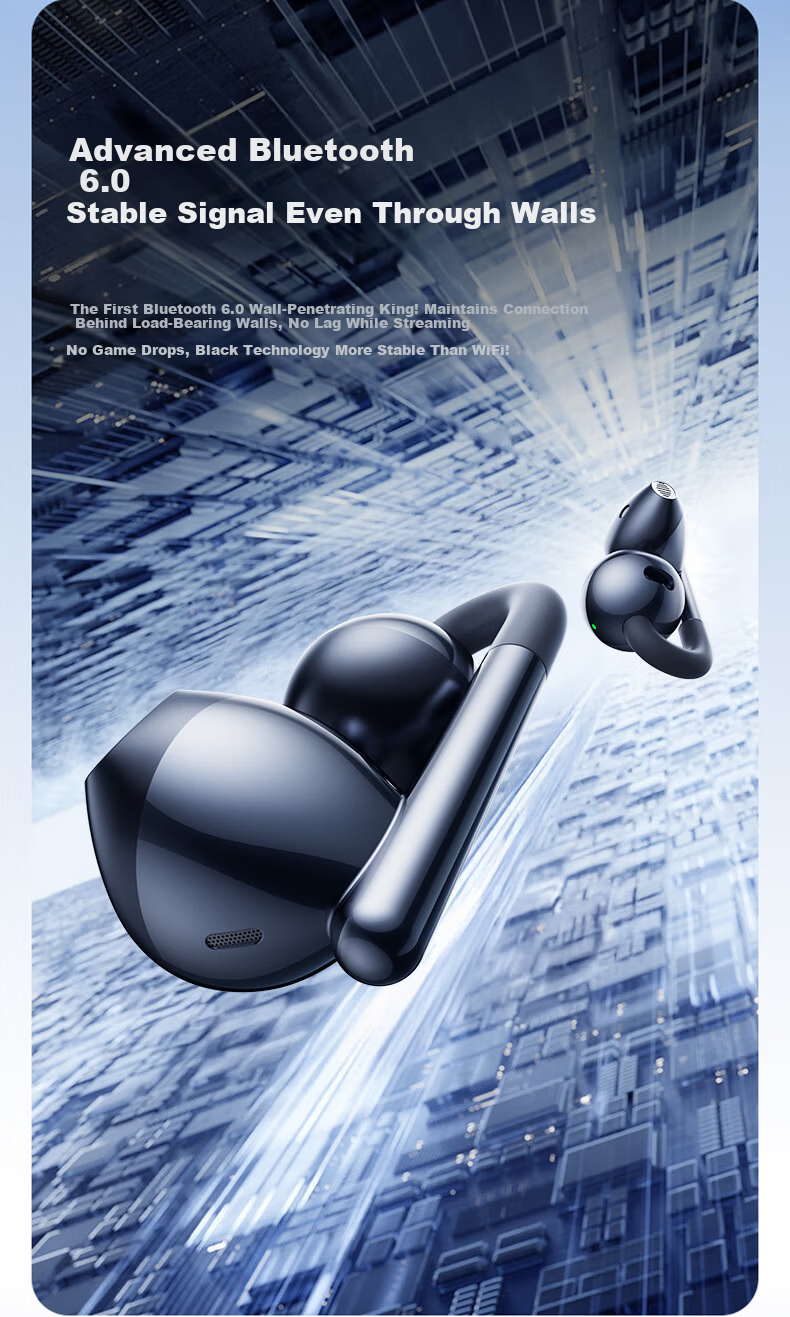 REMAX Ruiliang 2026 Latest Berlin Sound Bluetooth Clip-On Bone Conduction Sports Earphones In-Ear Free Noise Cancelling OWS-15 Valentine's Day New Year Gift 23