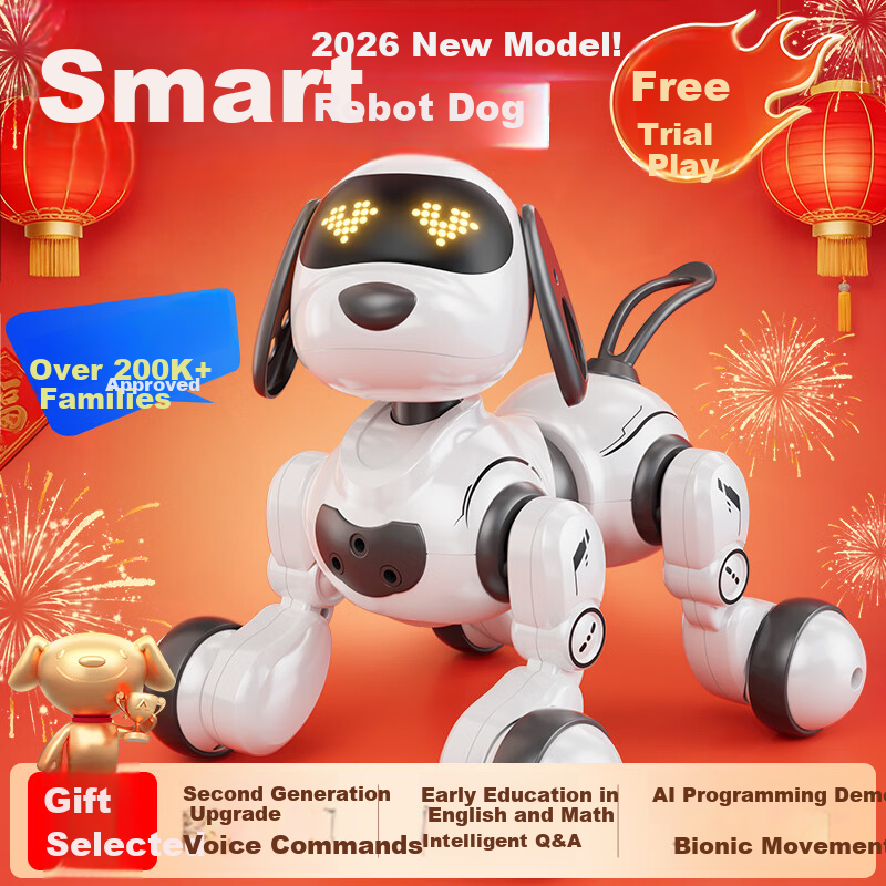 Yingjia 200,000-Sold Smart AI Robot Dog RC Remote Control Early Education Robot Toy for Kids Children's Day Gift