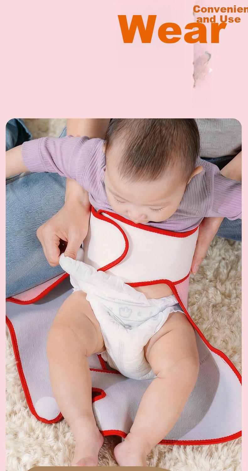 Kangshu Baby Crawling Suit Unisex Indoor Outdoor Anti-Dirt Knee Pads Belly Protection Diaper Cover Floor Cooling Isolation 8