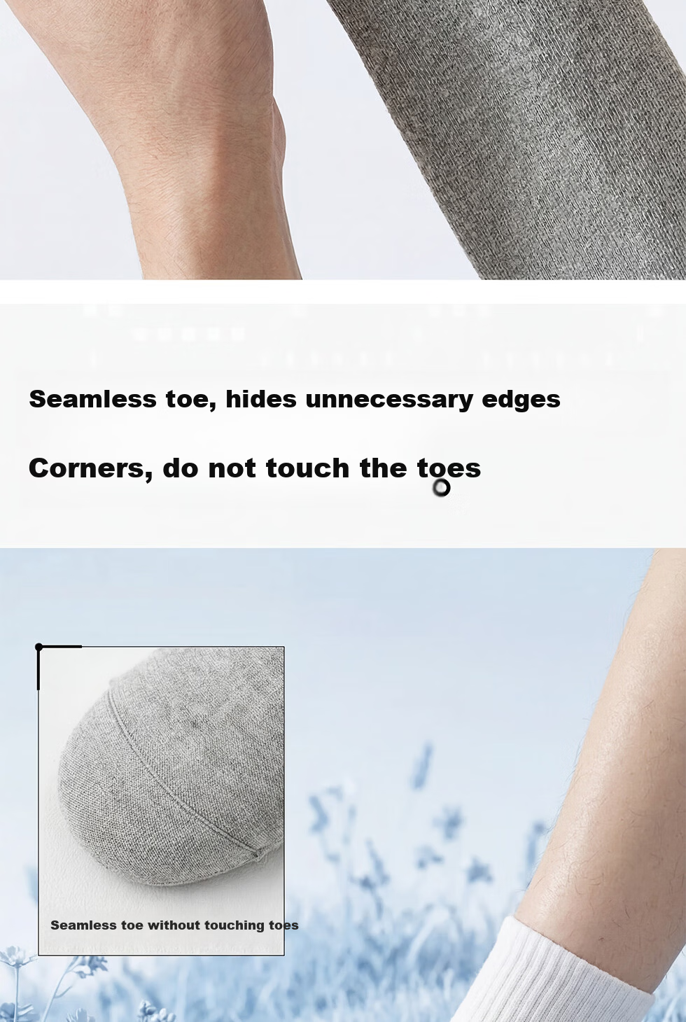 Jieban Travel Disposable Socks Unisex Wash-Free Daily Use Mid-Calf Cotton Socks Winter Thickened High Tube Long Socks 8