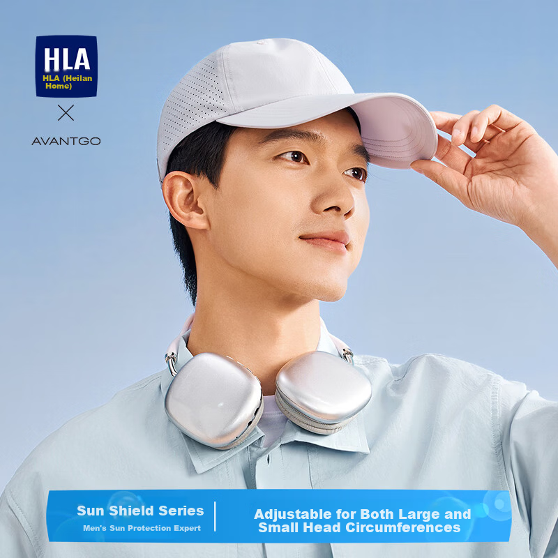 HLA Men's Breathable Baseball Cap Quick-Dry Mesh Design Summer Sun Protection Simple Commuter Sports Comfortable and Sweat-Resistant