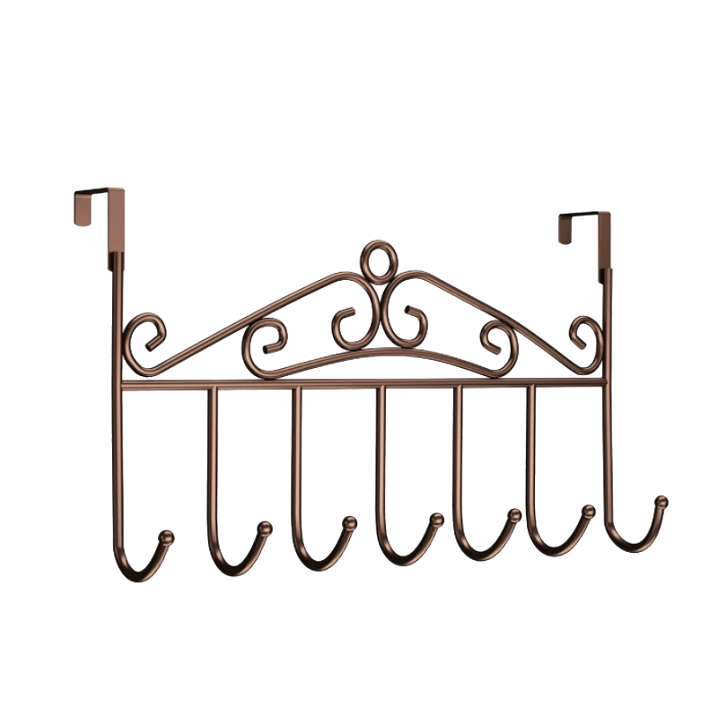 Meijia Life No-Drill Over-the-Door Hook Storage Rack Nail-Free Door Back Hanging Clothes Organizer Coat Hook