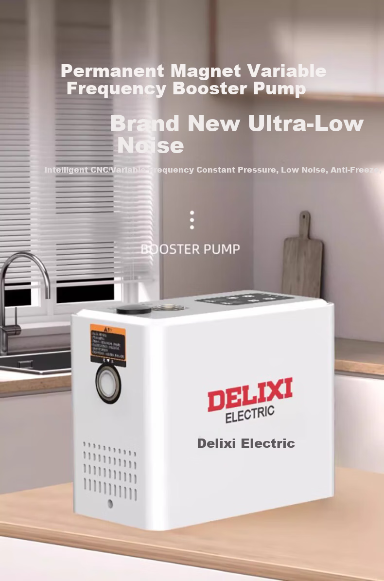 DELIXI Variable Frequency Booster Pump Household Fully Automatic Self-Priming Pump Little White Whale Whole House Water Heater Tap Water Pipeline Booster Pump 7