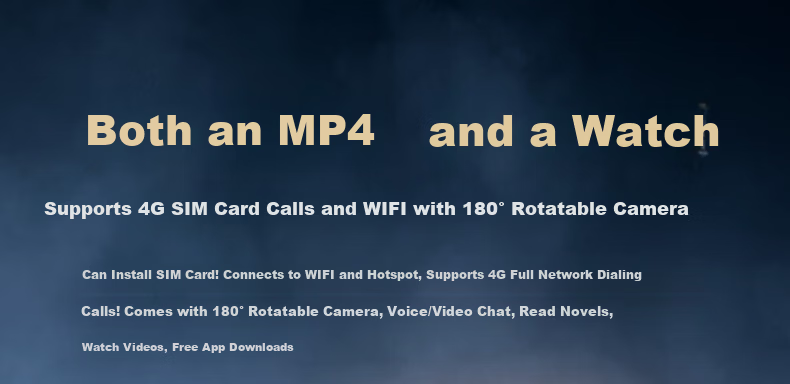 Fanmu Huaqiangbei B31 Ultra Premium Cellular Smartwatch 4G SIM Card Full Network MP3/MP4 APP Download Student Camera Gold 2