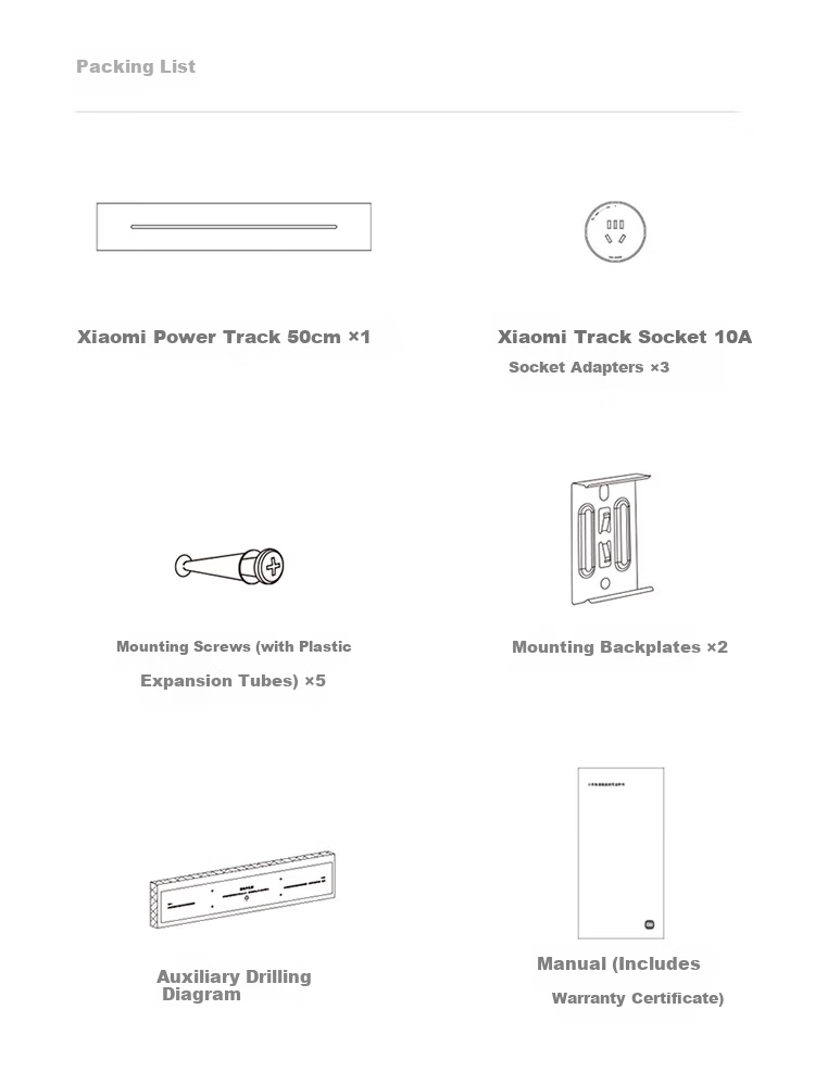 Xiaomi Lightweight Track Socket Compatible with Smart Adapter 50CM Set【New Arrival】 7